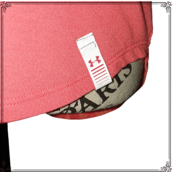 Under Armour Bright Orange Work Out Running Tee Shirt Size Medium - Picture 9 of 10